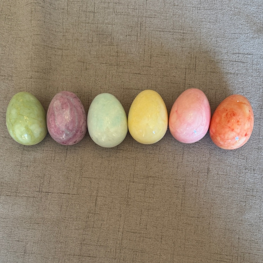 Colorful Stone Egg Set - Home Accents